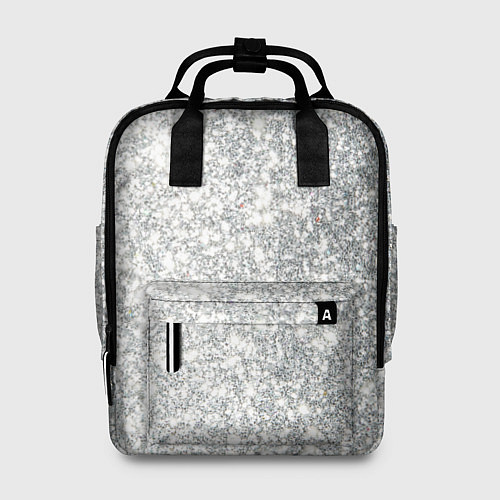 Женский рюкзак Серебро / 3D-принт – фото 1