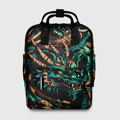 Женский рюкзак Японские драконы ирезуми / 3D-принт – фото 1