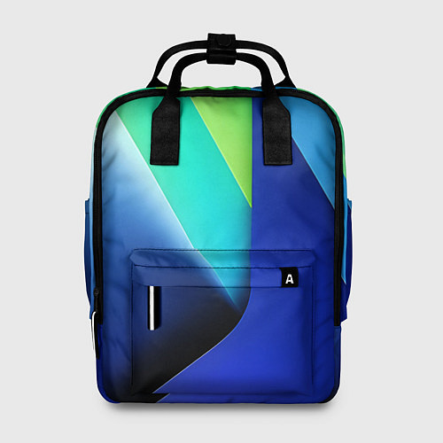 Женский рюкзак Color blue green / 3D-принт – фото 1