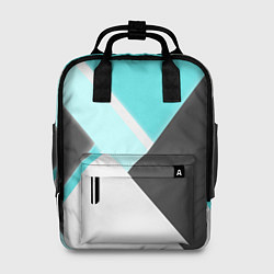 Рюкзак женский Color black blue, цвет: 3D-принт