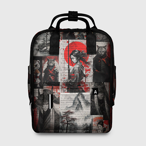 Женский рюкзак Japanese samurai art / 3D-принт – фото 1