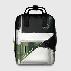 Рюкзак женский Lexus логотип, цвет: 3D-принт