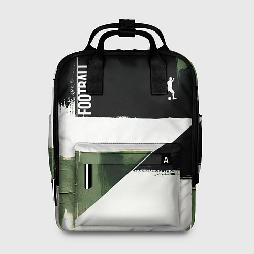 Женский рюкзак Футбол на фоне брызг красок / 3D-принт – фото 1