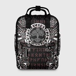 Рюкзак женский Дерево жизни и древние руны, цвет: 3D-принт