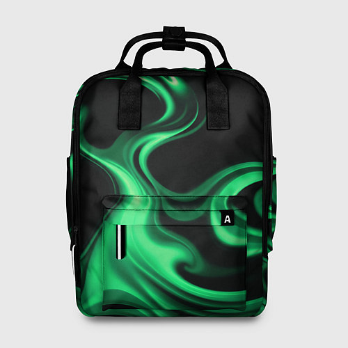 Женский рюкзак Color green smoke / 3D-принт – фото 1