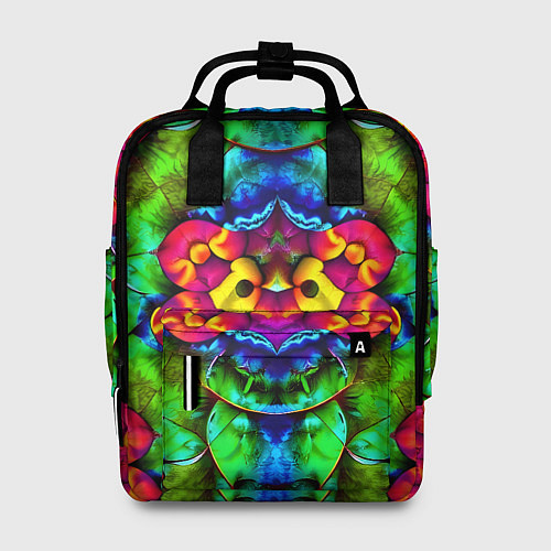 Женский рюкзак Калейдоскоп с птичкой / 3D-принт – фото 1