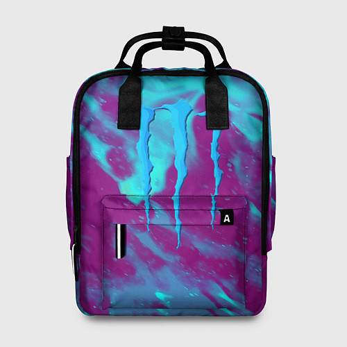 Женский рюкзак Monster energy неон / 3D-принт – фото 1