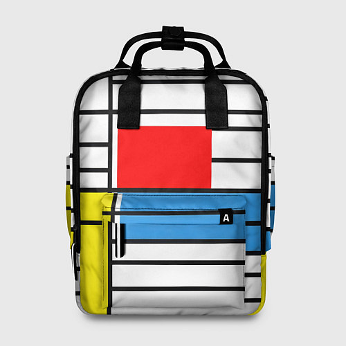 Женский рюкзак В стиле мондриана / 3D-принт – фото 1