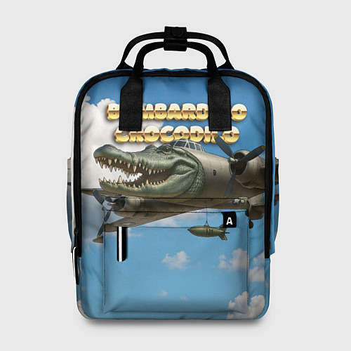 Женский рюкзак Bombardino Crocodillo мем / 3D-принт – фото 1