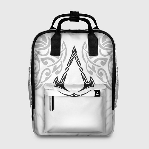 Женский рюкзак Ассасин Крид - узор ворон / 3D-принт – фото 1