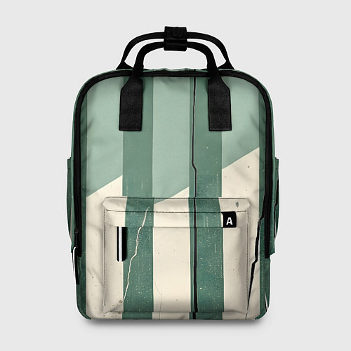 Женский рюкзак Зеленые полосы / 3D-принт – фото 1