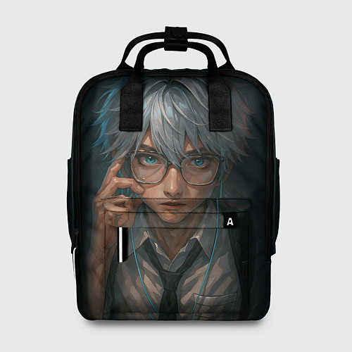 Женский рюкзак Стильный мужчина в очках / 3D-принт – фото 1