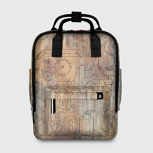 Женский рюкзак Стимпанк элементы / 3D-принт – фото 1