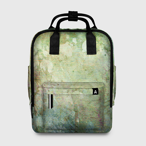 Женский рюкзак Абстракция - faded spots on a green background / 3D-принт – фото 1