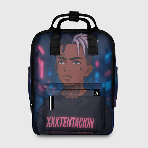 Женский рюкзак XXXTentacion - Неоновый аниме арт / 3D-принт – фото 1