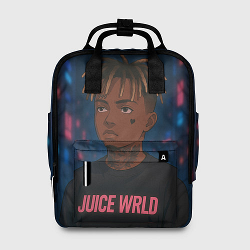 Женский рюкзак Juice WRLD - Неоновый аниме арт / 3D-принт – фото 1