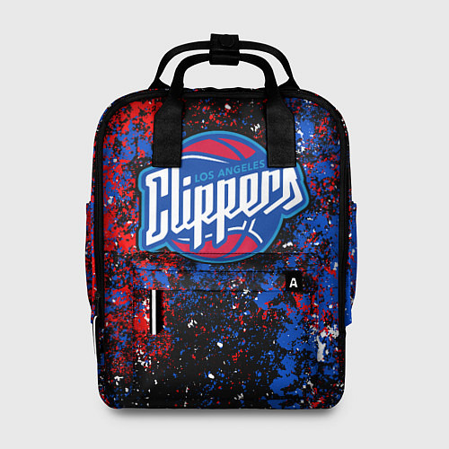 Женский рюкзак Клипперс - цветовой хаос / 3D-принт – фото 1