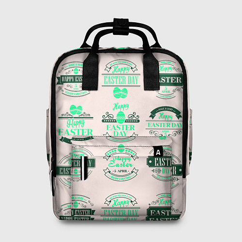 Женский рюкзак Easter turquoise / 3D-принт – фото 1