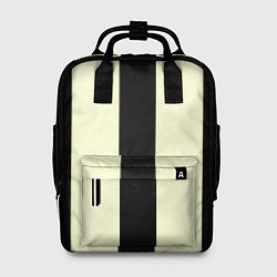 Рюкзак женский Color black beige line, цвет: 3D-принт