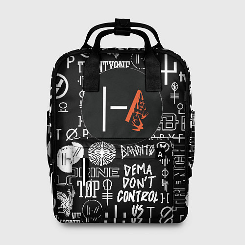 Женский рюкзак Twenty one pilots rock logo / 3D-принт – фото 1