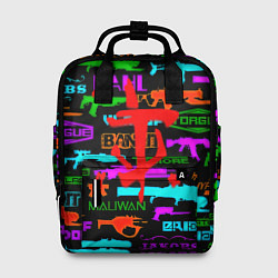 Женский рюкзак Doom шутер паттерн