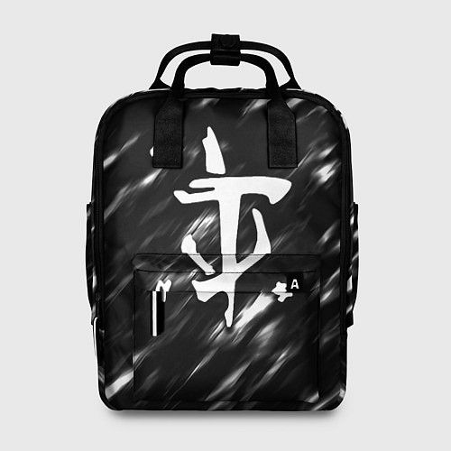 Женский рюкзак Doom штрихи красок / 3D-принт – фото 1