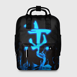 Женский рюкзак Дум огонь лого