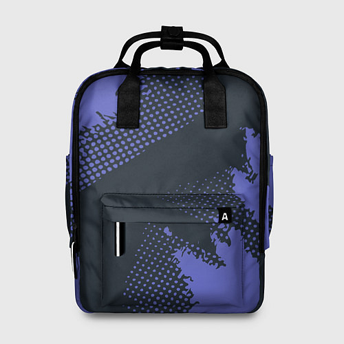 Женский рюкзак Абстрактная текстура в синем / 3D-принт – фото 1