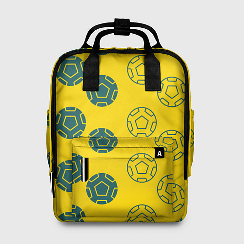 Женский рюкзак Ряды из спортивных мячей / 3D-принт – фото 1