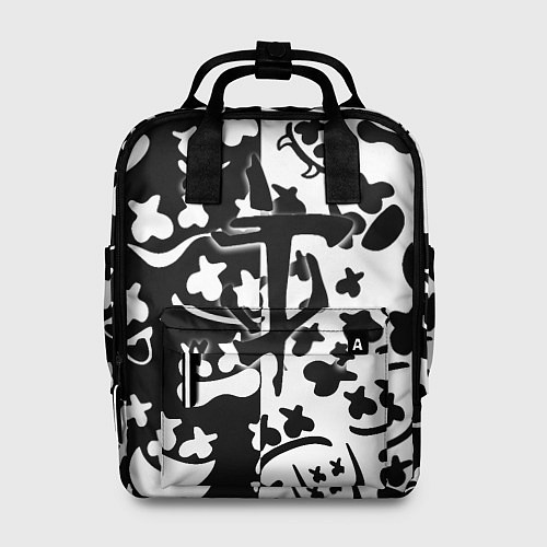 Женский рюкзак Doom x Marshmello pattern / 3D-принт – фото 1