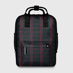 Женский рюкзак Color dark cage red stripes