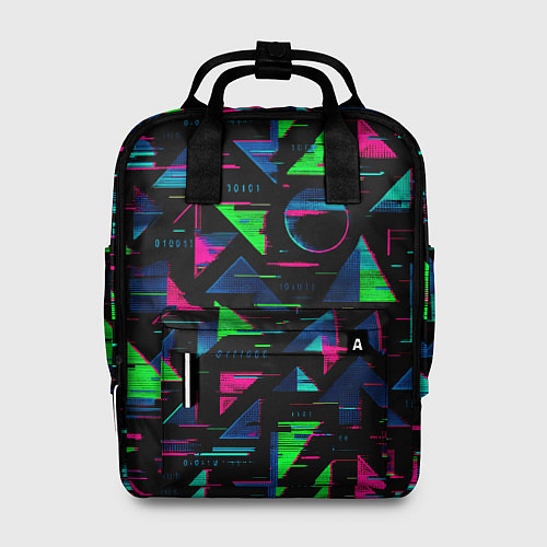 Женский рюкзак Геометрия глитч / 3D-принт – фото 1