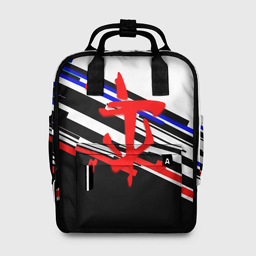 Женский рюкзак Doom line color / 3D-принт – фото 1