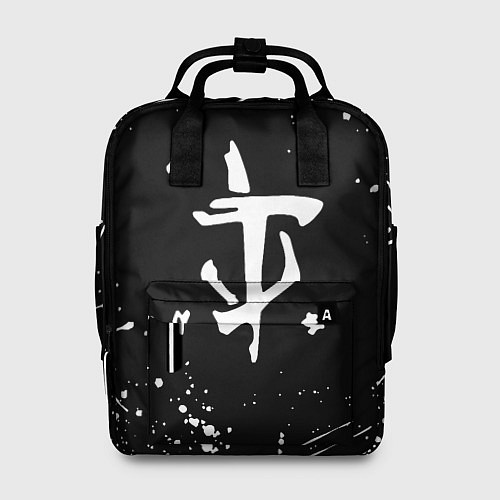 Женский рюкзак Doom краски белые / 3D-принт – фото 1