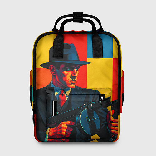 Женский рюкзак Гангстер поп-арт / 3D-принт – фото 1
