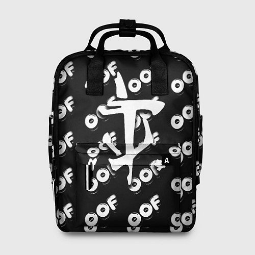 Женский рюкзак Doom off black / 3D-принт – фото 1