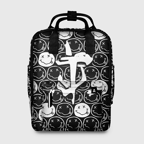 Женский рюкзак Doom x nirvana pattern / 3D-принт – фото 1