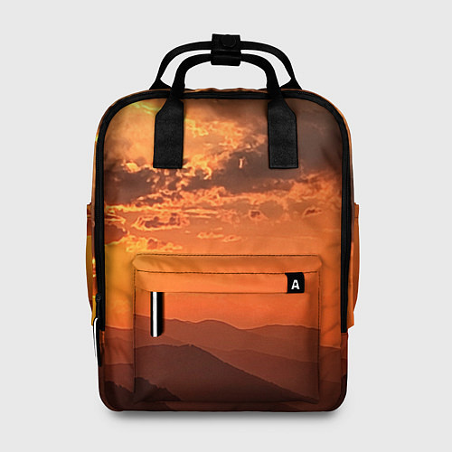 Женский рюкзак Закат на перевале актопрак / 3D-принт – фото 1