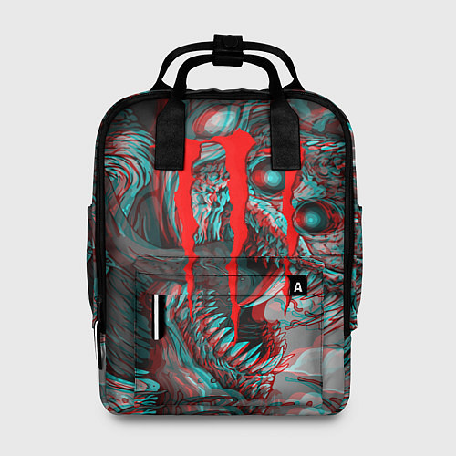 Женский рюкзак Monster energy glitch / 3D-принт – фото 1