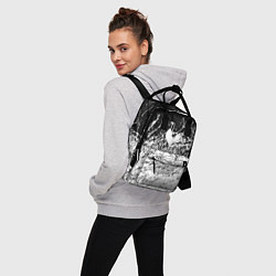 Рюкзак женский Тоттенхэм черно белые брызги, цвет: 3D-принт — фото 2