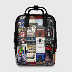Рюкзак женский Eminem - обложки альбомов и песен, цвет: 3D-принт