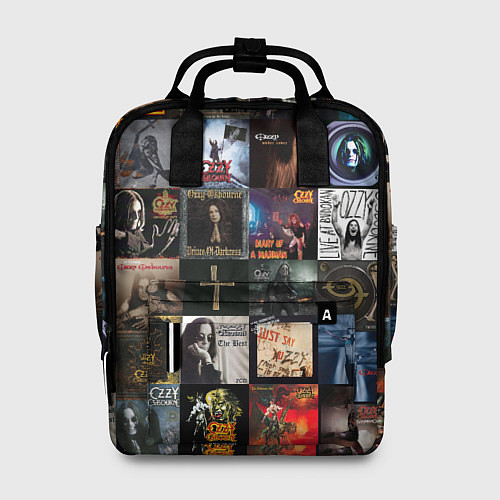 Женский рюкзак Ozzy Osbourne - обложки альбомов и песен / 3D-принт – фото 1