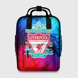 Рюкзак женский Liverpool неоновые тропики, цвет: 3D-принт