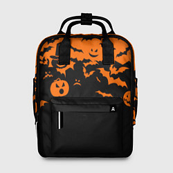 Рюкзак женский Хэллоуин тыквы и призраки, цвет: 3D-принт