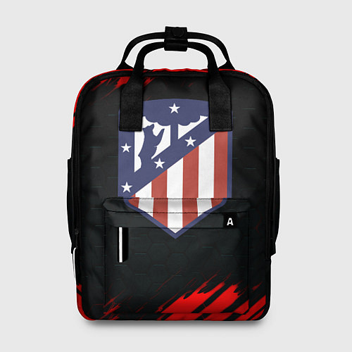 Женский рюкзак Атлетико Мадрид красные краски / 3D-принт – фото 1