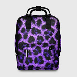 Женский рюкзак Леопардовый фиолетовый