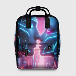 Женский рюкзак Cyber love - metropolis neon glow