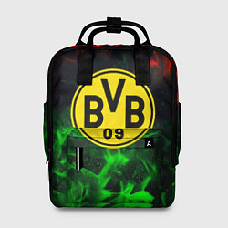 Женский рюкзак Borussia красно зеленый огонь