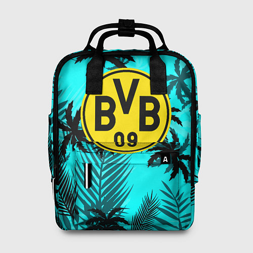 Женский рюкзак Borussia неоновые тропики гта / 3D-принт – фото 1