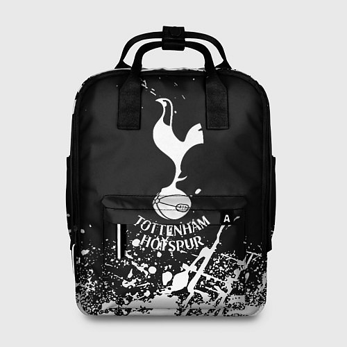Женский рюкзак Тоттенхэм Хотспур белые краски / 3D-принт – фото 1